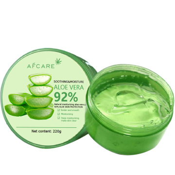 Fabricación OEM Private Label 100% puro extracto orgánico natural Gel de aloe vera calmante para la piel de la cara